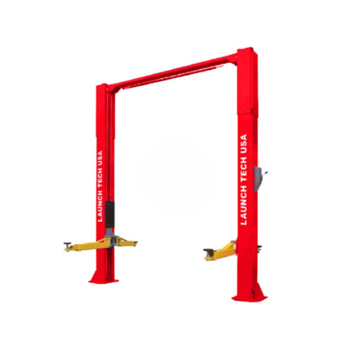 Launch Tech Usa TLT210-Xt-R 10,000 Lb Two Post Clear Floor - Asymmetric - Ali/Etl Certified - Red