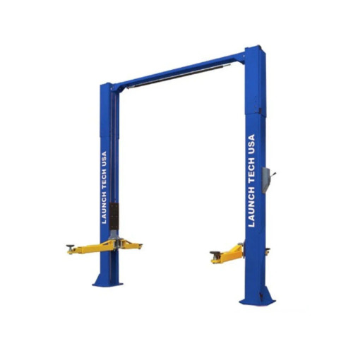 Launch Tech Usa TLT210-Xt-B 10,000 Lb Two Post Clear Floor - Asymmetric - Ali/Etl Certified - Blue