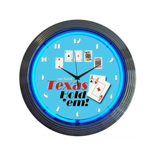 Neonetics 8HOLDM Texas Hold Em Neon Clock