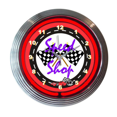 Neonetics 8SPEED Speed Shop Neon Clock