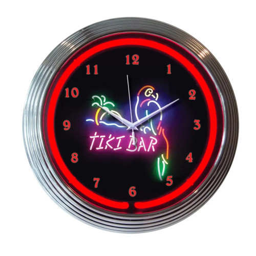 Neonetics 8TIKIX Tiki Bar Neon Clock