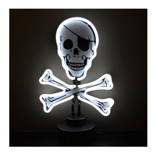 Neonetics 4SKULLX Skull & Crossbones Neon Sculpture