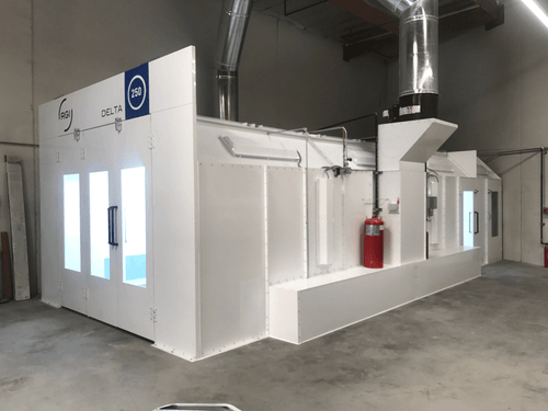 Rgi Delta 250 Single Wall Side Down Draft Spray Booth