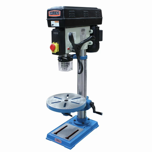 Baileigh DP-1512B-HD 110V 15in. Bench Top Drill Press 300-2600 RPM 12in. Round Table