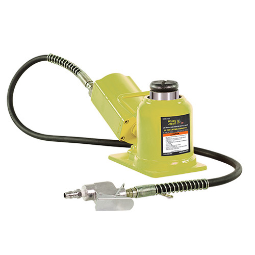 Esco 10399 YELLOW JACKIT 20 Ton Air/Hydraulic Bottle Jack, Low Height