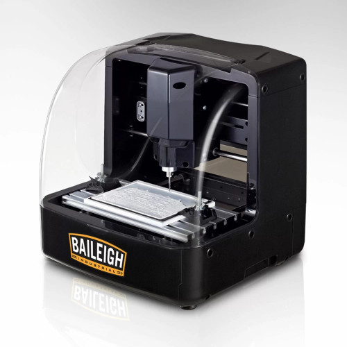 Baileigh DEM-0906 110V 9in. x 6in. CNC Desktop Wood Router/Engraver w/ Software Package