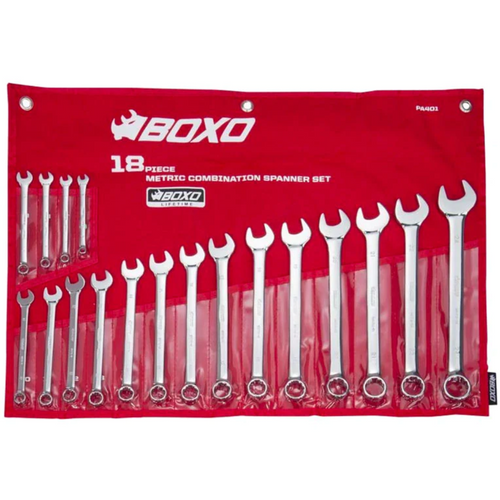Boxo PA401 18-Piece Metric Combination Wrench Set (6-24mm)