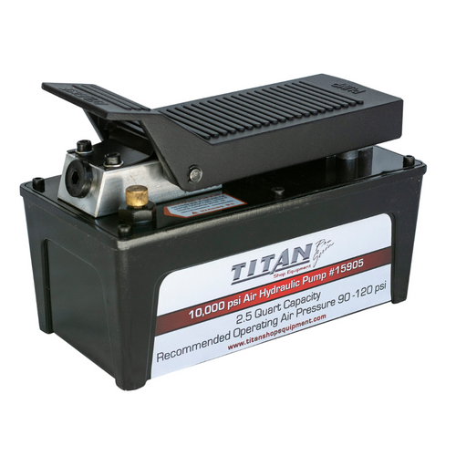 AME 15905 2.5 Quart Titan Air Hydraulic Pump with Aluminum Reservoir 10000 PSI