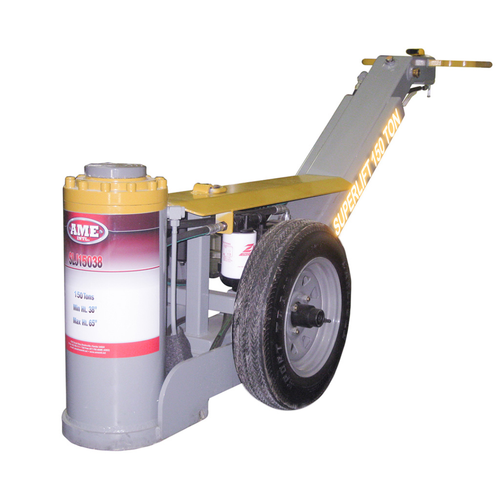 AME SLJ15038 SuperLift Jack 150 Ton Min Height 38" Max Height 65" Ttl Width 29" Frame Length 96" Handle Height 40" Cylinder Base 15" AME SLJ15038 SuperLift Jack 150 Ton Min Height 38" Max Height 65" Ttl Width 29" Frame Length 96" Handle Height 40" Cylinder Base 15"