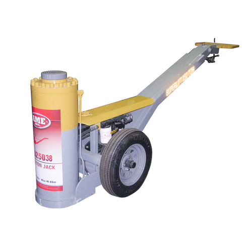 AME SLJ25038 SuperLift Jack 250 Ton Min Height 38" Max Height 65" Ttl Width 32" Frame Length 96" Handle Height 40" Cylinder Base 15" AME SLJ25038 SuperLift Jack 250 Ton Min Height 38" Max Height 65" Ttl Width 32" Frame Length 96" Handle Height 40" Cylinder Base 15"