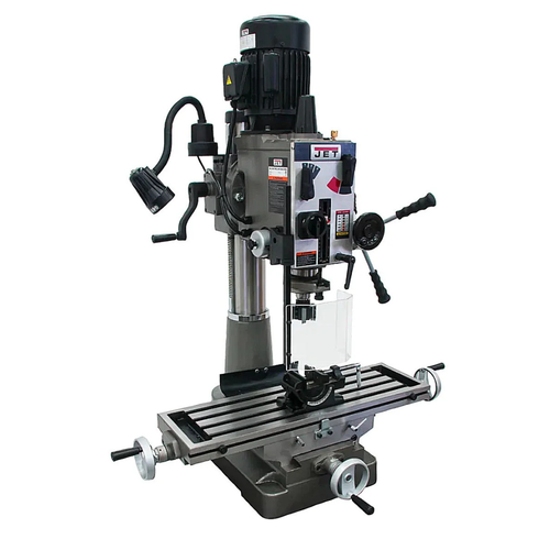 JET Tools JMD-40GHPF Geared Head Mill/Drill W/Power Downfeed & Newall DP500 2-Axis DRO