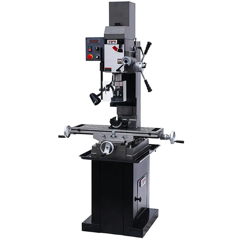 JET Tools JMD-45VSPF Variable Speed Square Column Geared Head Mill/Drill W/Newall DP500 2-Axis DRO