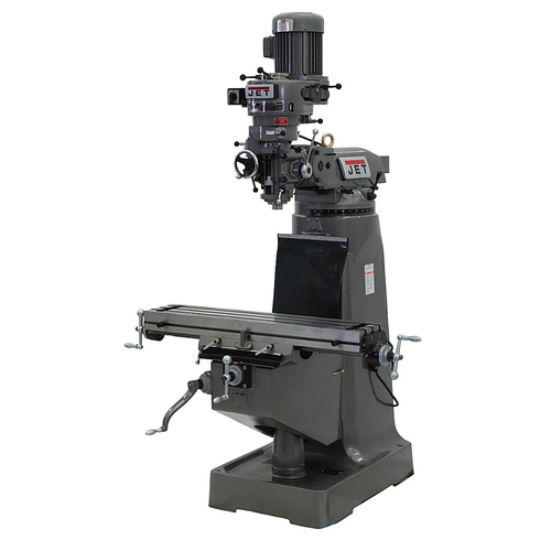 JET Tools JTM-1 Mill With 3-Axis Newall DP500 DRO (Quill) With X-Axis Powerfeeds