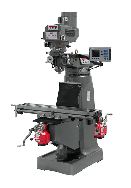 JET Tools JTM-4VS-1 Mill With 3-Axis ACU-RITE 203 DRO (Quill) With X & Y-Axis Powerfeeds