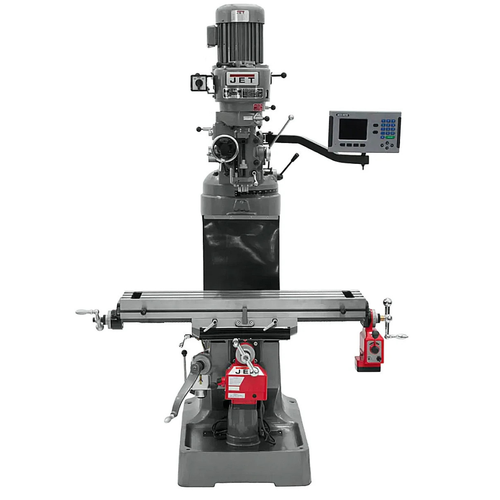 JET Tools JTM-2 Mill With 3-Axis ACU-RITE 203 DRO (Quill) With X & Y-Axis Powerfeeds
