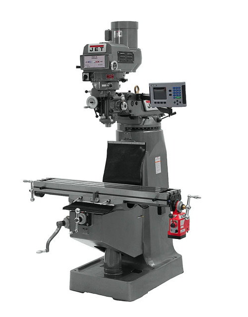 JET Tools JTM-4VS Mill With 3-Axis ACU-RITE 203 DRO (Knee) With X-Axis Powerfeed