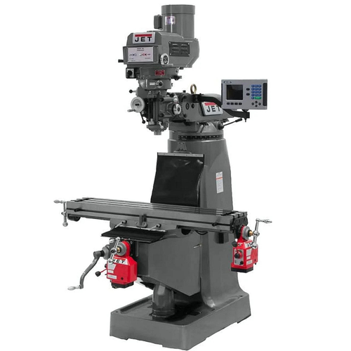 JET Tools JTM-4VS Mill With 3-Axis ACU-RITE 203 DRO (Quill) With X & Y-Axis Powerfeeds