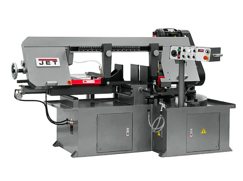 JET Tools MBS-1323EVS-H-4, Semi-Automatic Dual Mitering Bandsaw 3HP 460V, 3-Ph