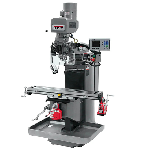 JET Tools JTM-949EVS Mill W/3-Axis ACU-RITE 203 DRO (Knee) With X & Y-Axis Powerfeeds
