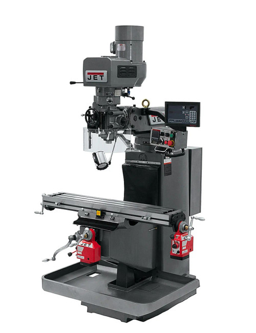JET Tools JTM-949EVS Mill W/3-Axis Newall DP700 DRO (Quill) With X & Y-Axis Powerfeeds