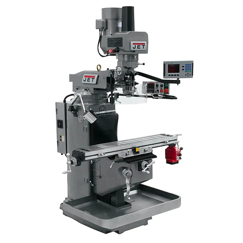 JET Tools JTM-949EVS Mill W/3-Axis ACU-RITE 203 DRO (Quill) W/X-Axis Powerfeed and Air Powered Draw Bar