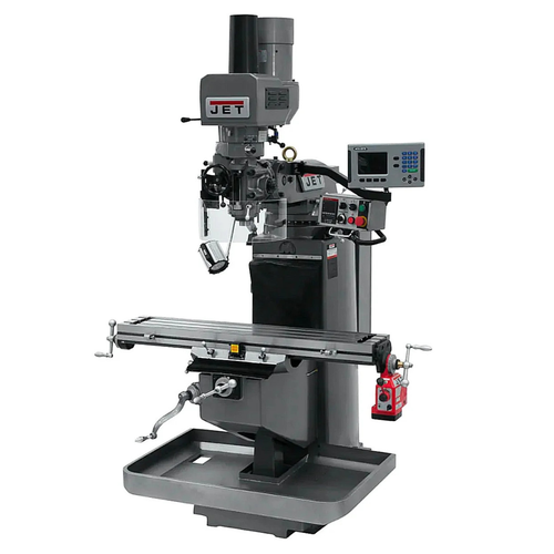 JET Tools JTM-949EVS Mill W/3-Axis ACU-RITE 203 DRO (Quill) W/X-Axis Powerfeed and Air Powered Draw Bar