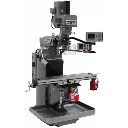 JET Tools JTM-949EVS Mill W/3-Axis Acu-Rite 203 DRO (Quill) W/X and Y-Axis Powerfeeds and Air Powered Draw Bar