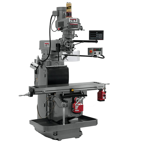 JET Tools JTM-1254RVS W/NEWALL DP700 DRO X & Y Powerfeeds & Air Power Drawbar