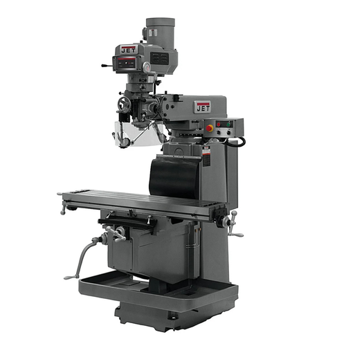 JET Tools JTM-1254RVS W/NEWALL DP700 3X (K) DRO, X,Y&Z Powerfeeds