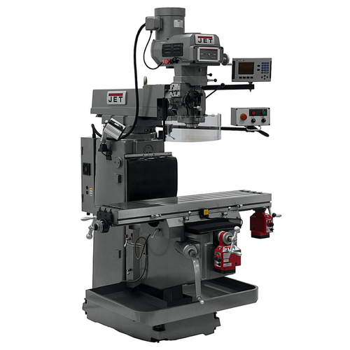 JET Tools JTM-1254VS W/ACU-RITE 203 3X (Q) DRO, X & Y Powerfeeds & Air Power Drawbar