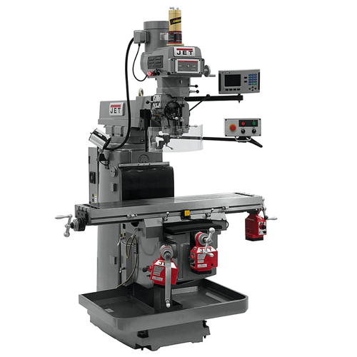JET Tools JTM-1254VS W/ACU-RITE 203 3X (Q) DRO, X,Y&Z Powerfeeds & Air Power Drawbar