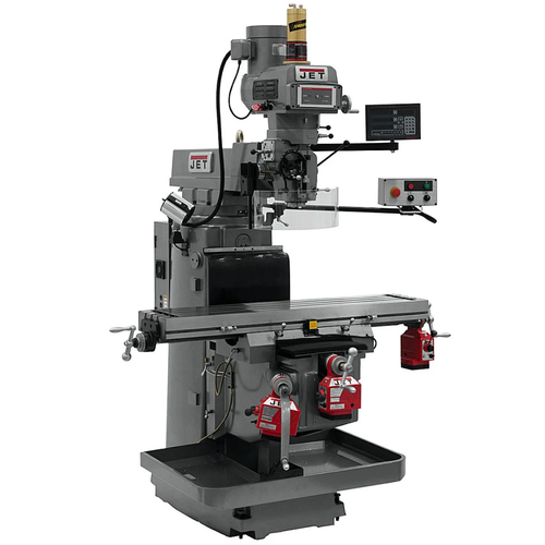 JET Tools JTM-1254VS W/NEWALL DP700 3X (K) DRO, X,Y&Z Powerfeeds & Air Power Drawbar