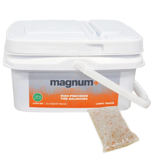 MAGNUM+ LFP150 Fleet tub 24 bags (4.5 oz) Tire Balancing Beads