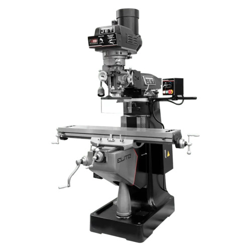 JET Tools 894368 EVS-949 Mill with 3-Axis Newall DP700 (Knee) DRO and X, Y-Axis JET Powerfeeds