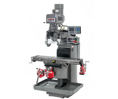 ET Tools 690606 JTM-1050EVS2/230 Mill With 3-Axis Acu-Rite 203 DRO (Q) With X, Y and Z-Axis Powerfeeds and Air P
