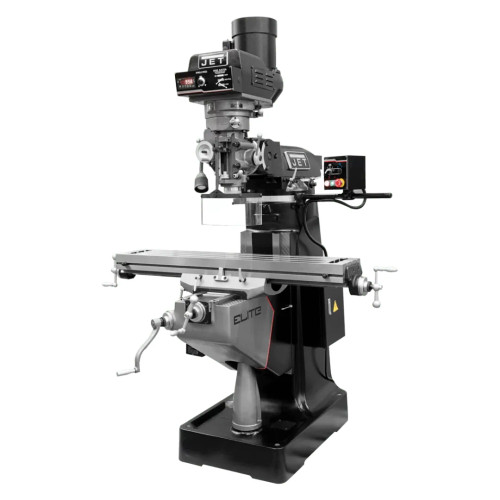 JET Tools 894315 EVS-949 Mill with 2-Axis ACU-RITE 203 DRO and X, Y, Z-Axis JET Powerfeeds and USA Powered Draw Bar