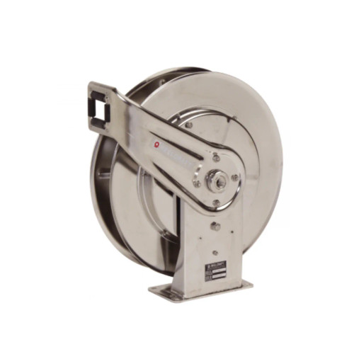 Reelcraft 7600 OMS55 3/8 in. x 66 ft. Premium Duty Stainless Steel Hose Reel