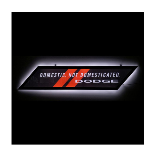 Neonetics 7LEDDG Dodge Domestic Not Domesticated Slim Line Led Sign