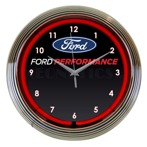 Neonetics 8FRDPF Ford Performance Neon Clock