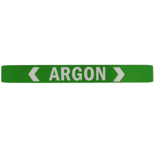 Rapid Air CP-0103 Argon Pipe Label. Green. 1in X 7-1/2in. Each