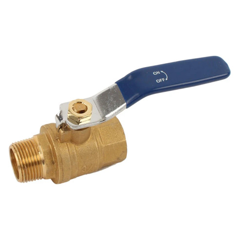 Rapid Air K35100M 1" Npt Ball Valve, Brass, Male X Female