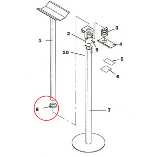 Huth 986 Muffler Stand