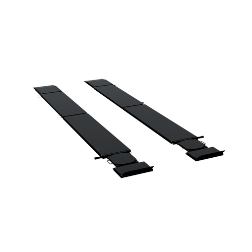 QSP-DB-6000 Set (2) Rear Slip Plate Add-On Kit Powder Coated Black (turnplates not included)