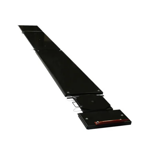 QSP-DB-6000-24 Rear Slip Plate Add-On Kit for 24" Wide Runway  Powder Coated Black (turnplates not included) with 80" Rear Slip Plate Standard