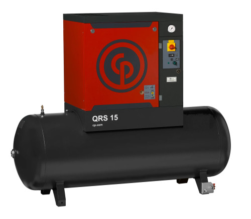 Chicago Pneumatic QRS 15 Tank Mounted Screw Compressor
