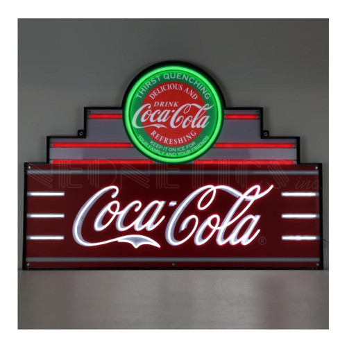 Neonetics 29ADCCG Art Deco Marquee Coca-Cola Led Flex-Neon Sign In Steel Can