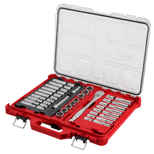 Milwaukee 48-22-9487 47 Piece 1/2 Drive Ratchet And Socket Set With PACKOUT
