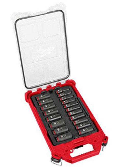 Milwaukee Electric Tool 49-66-6801 3/8 Drive 19-Piece Deep Metric PACKOUT Impact Socket Set