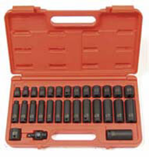 SUNEX Tool - CC 3329 29 Piece 3/8 Inch Metric Impact Socket Set Main Image