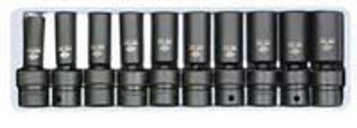 SUNEX TOOL - CC 3660 3/8 Drive Deep Swivel Socket Set 10-19MM